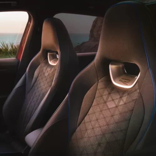 Sporty and comfortable seats